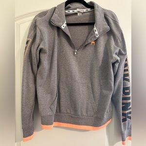 Victoria’s Secret PINK Grey Quarter Zip